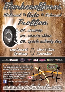 Days of Wheels 2012 - Flyer Rückseite